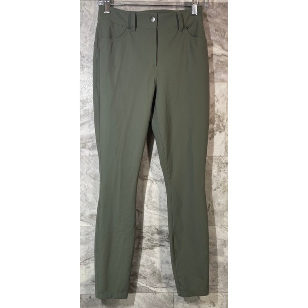 Lululemon City Sleek Slim-Fit 5 Pocket High-Rise Pant Grey Sage Women's M